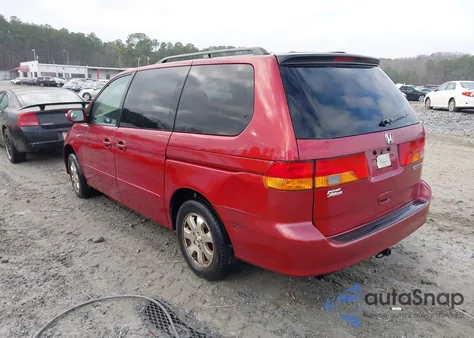 2002 Honda Odyssey Ex from USA, damaged, VIN 5FNRL18652B015966